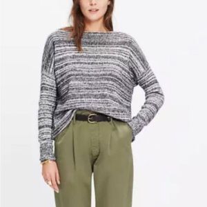 Madewell Gray Marled Knit Sweater